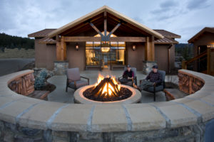 Multiple Fire Pits at Angel Fire RV Resort